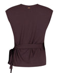 Aurora Wrap Yoga Top - Berry