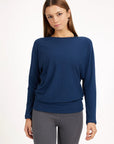 Budhi Longsleeve Yoga Shirt - Midnight