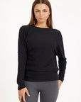 Budhi Longsleeve Yoga Shirt - Urban Black
