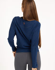 Budhi Langarm Yoga Top - Midnight