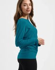 Budhi Longsleeve Yoga Shirt - Riverstone