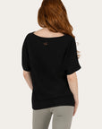 Budhi Short Sleeve Yoga Tee - Onyx Black