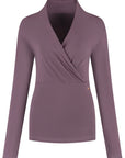 Ishtar Longsleeve Yoga Top - Berry