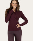 Ishtar Longsleeve Yoga Top - Fig