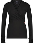 Ishtar Longsleeve Yoga Top - Onyx Black