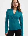 Ishtar Longsleeve Yoga Top - Riverstone