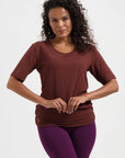 Kami Yoga Tee - Marron