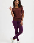 Kami Yoga Tee - Marron