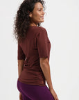 Kami Yoga Tee - Marron