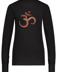 Karuna OM Yoga Langarmshirt - Onyx Black
