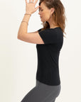 Luna Yoga Tee - Urban Black