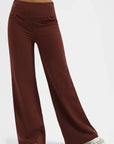 Maeve Wide Yoga Pants - Marron