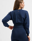 Naya Cropped Yoga Longsleeve - Midnight
