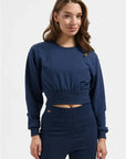 Naya Cropped Yoga Longsleeve - Midnight