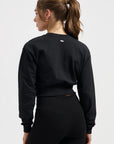 Naya Yoga Cropped Yoga Longsleeve - Onyx Black