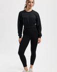 Naya Yoga Cropped Yoga Longsleeve - Onyx Black