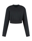 Naya Yoga Cropped Yoga Longsleeve - Onyx Black