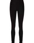 Sati High Waist Yoga Leggings - Onyx Black