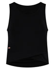 Sati Yoga Crop Tank - Onyx Black