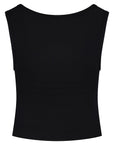 Seris Yoga Crop Tank - Onyx Black