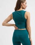 Seris Yoga Crop Tank - Seamoss