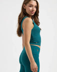 Seris Yoga Crop Tank - Seamoss
