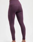 Tara Pocket Yoga Leggings - Berry