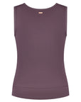 Veyra Cropped Yoga Tank - Berry