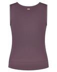 Veyra Cropped Yoga Tank - Berry