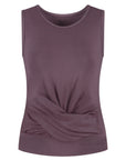 Veyra Cropped Yoga Tank - Berry