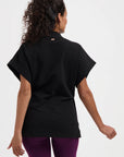 Yumea Kimono Yoga Top - Onyx Black
