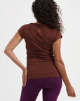 Zefira Yoga Tee - Marron