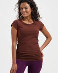 Zefira Yoga Tee - Marron