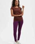Zefira Yoga Tee - Marron