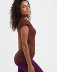 Zefira Yoga Tee - Marron