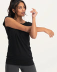 Asana Yoga Tee - Onyx Black