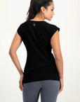 Asana Yoga Tee - Onyx Black