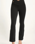 Aura Flared Yoga Sportbroek – Onyx Black