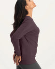 Budhi Yoga-Langarmshirt - Berry