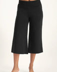 Flow Wijde Yoga Capri - Onyx Black