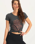 Hamsa Core Yoga-T-Shirt - Ash