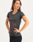 Hamsa Core Yoga-T-Shirt - Ash