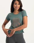 Hamsa Core Yoga Tee - Forest