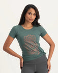 Hamsa Core Yoga Tee - Forest