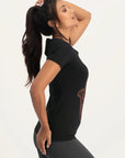 Hamsa Core Yoga Tee - Onyx Black