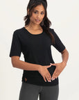 Kami Yoga Tee - Onyx Black