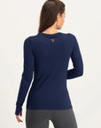 Karuna OM Yoga Longsleeve Shirt - Midnight