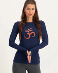 Karuna OM Yoga Longsleeve Shirt - Midnight