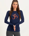 Karuna OM Yoga Langarmshirt - Midnight