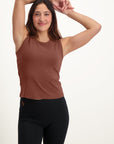 Karuna Balance Loose Fit Tank - Mocca